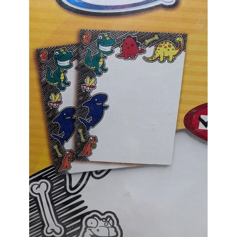 RoseArt Make It Mine! 2 Pocket Folder 2 Pack & Wide Ruled Notebook Dino's & Robo